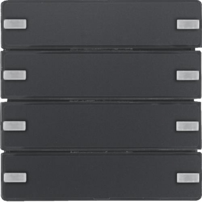 Μετώπη Bus Coupler KNX 4 Πλήκτρων Ανθρακί Q.x BERKER