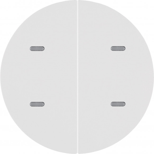 Μετώπη Bus Coupler KNX 2 Πλήκτρων Λευκό R.1/R.3 BERKER