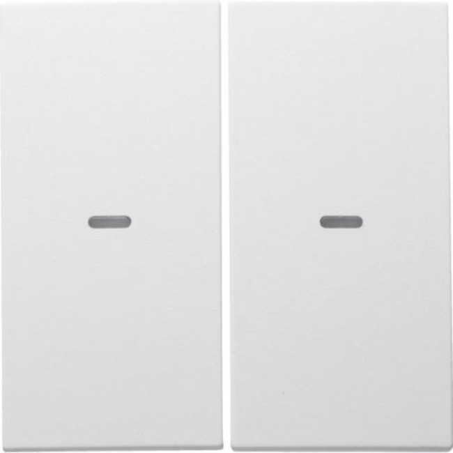 Μετώπη Μπουτόν KNX 2 Πλήκτρων Φωτισμού Λευκό Ματ S.1/Bx BERKER