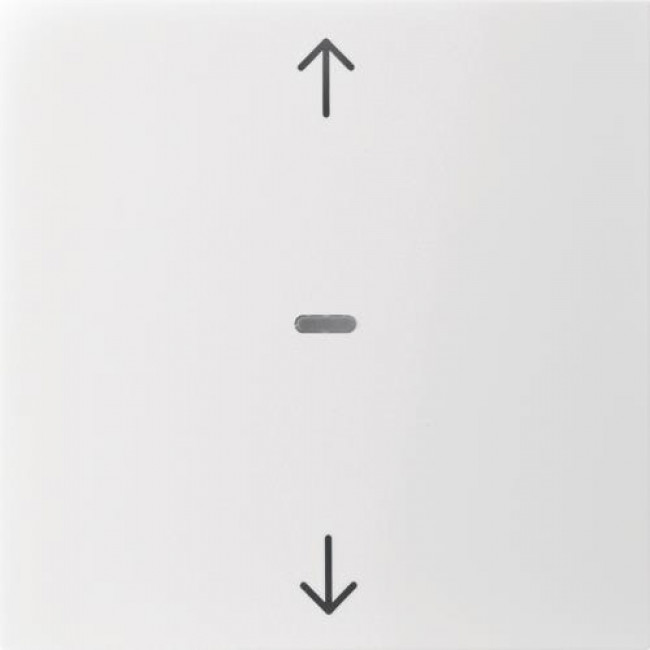 Μετώπη Μπουτόν KNX 1 Πλήκτρου Ρολών Λευκό S.1/B.x BERKER