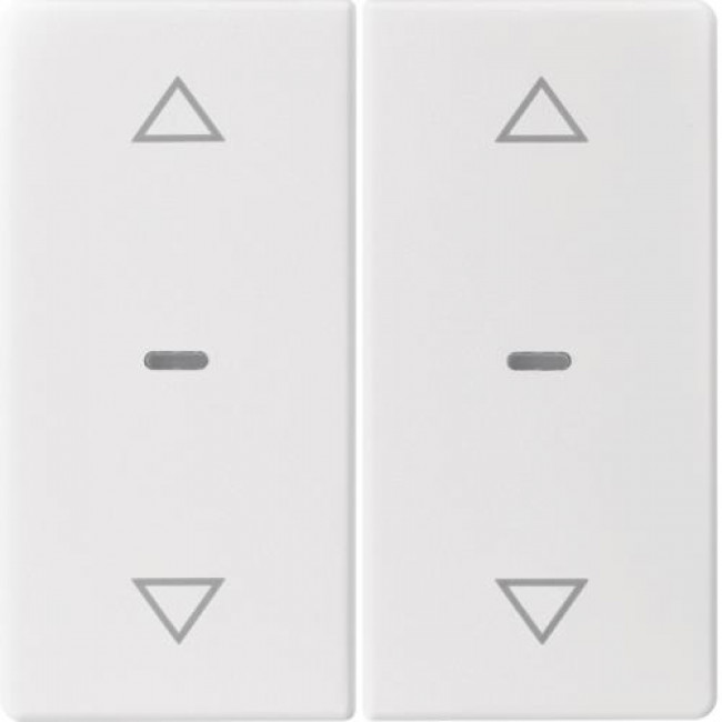Μετώπη Μπουτόν KNX 2 Πλήκτρων Ρολών Λευκό Q.x BERKER