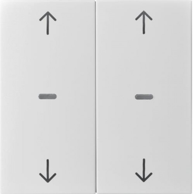 Μετώπη Μπουτόν KNX 2 Πλήκτρων Ρολών Κρέμ S.1/B.x BERKER
