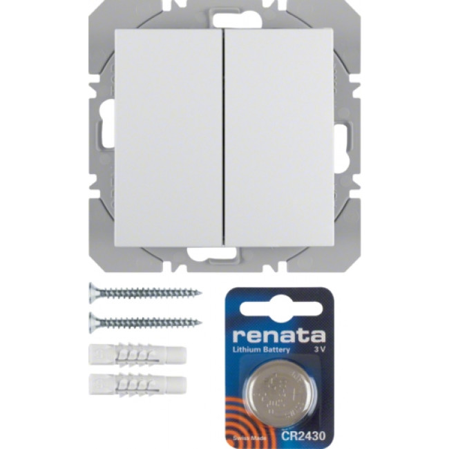 Ασύρματο Μπουτόν 4 Εντολών Λευκό S.1/B.x 85656289 BERKER