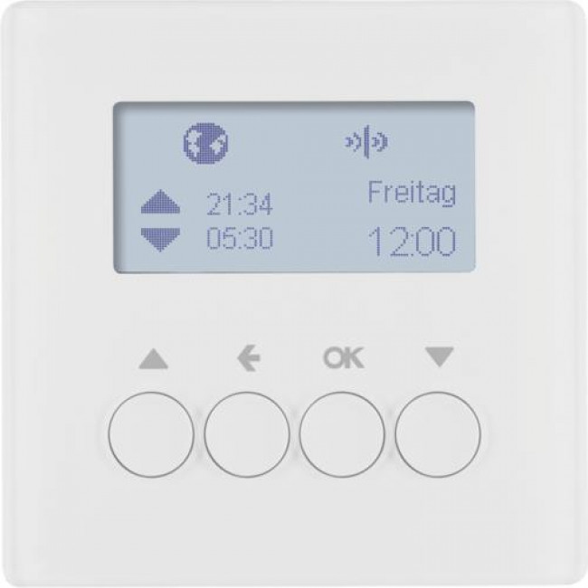 Μετώπη KNX Ασύρματη Χρονοδιακόπτη Ρολών Λευκό Q.x 85745129 BERKER
