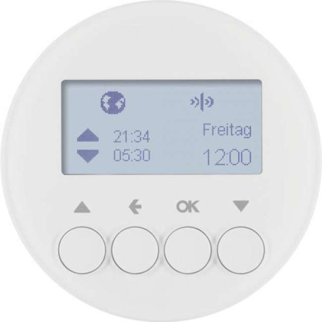 Μετώπη KNX Ασύρματη Χρονοδιακόπτη Ρολών Λευκό R.x/1930 85745139 BERKER