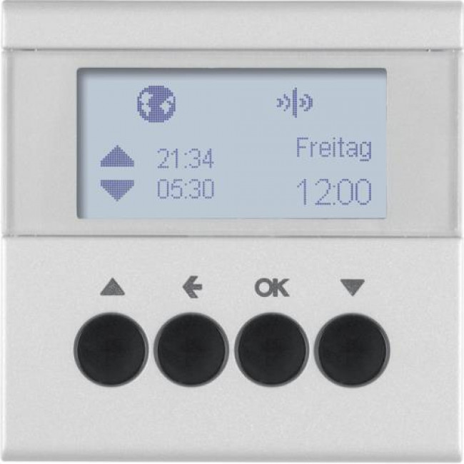 Μετώπη KNX Ασύρματη Χρονοδιακόπτη Ρολών Αλουμίνιο S.1/B.x 85745183 BERKER