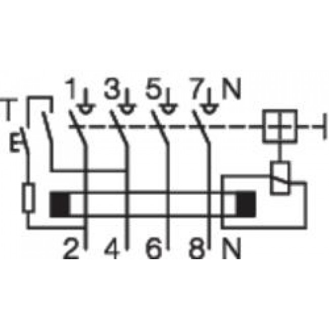 Ρελέ Διαρροής F 4P 25A 30mA CDF625D HAGER