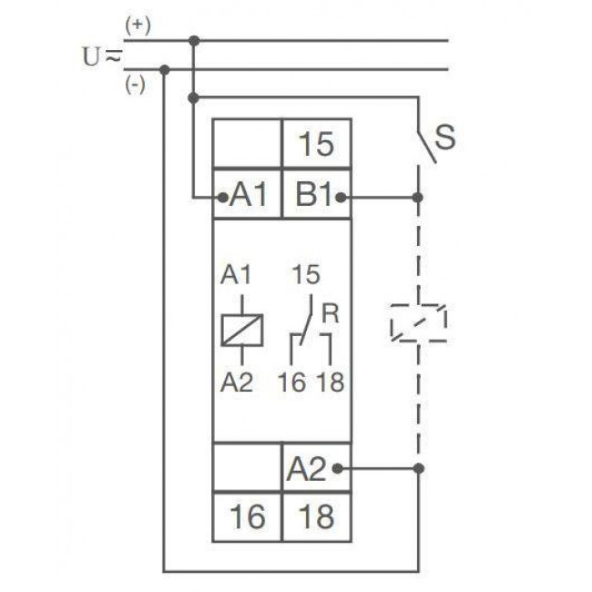Χρονικό Ρελέ Ράγας Off Delay EZF100 HAGER