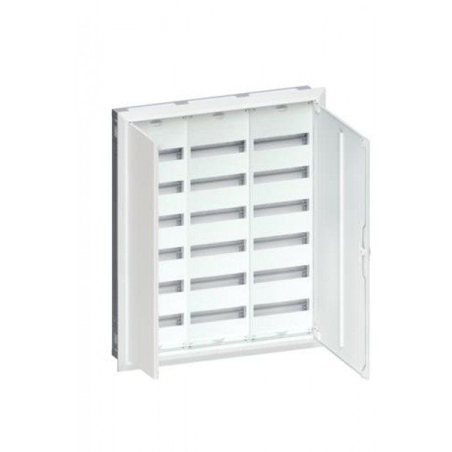 Πίνακας Χωνευτός Με 3 Στήλες 6 Σειρών 216 Στοιχείων Αδιάφανη Πόρτα FWU63S HAGER