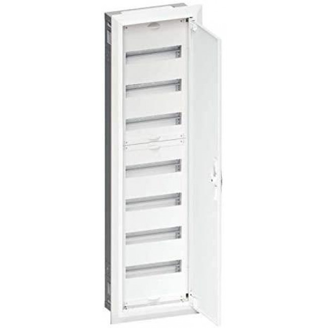 Πίνακας Χωνευτός Με 1 Στήλη 7 Σειρών 84 Στοιχείων Αδιάφανη Πόρτα FWU71S HAGER