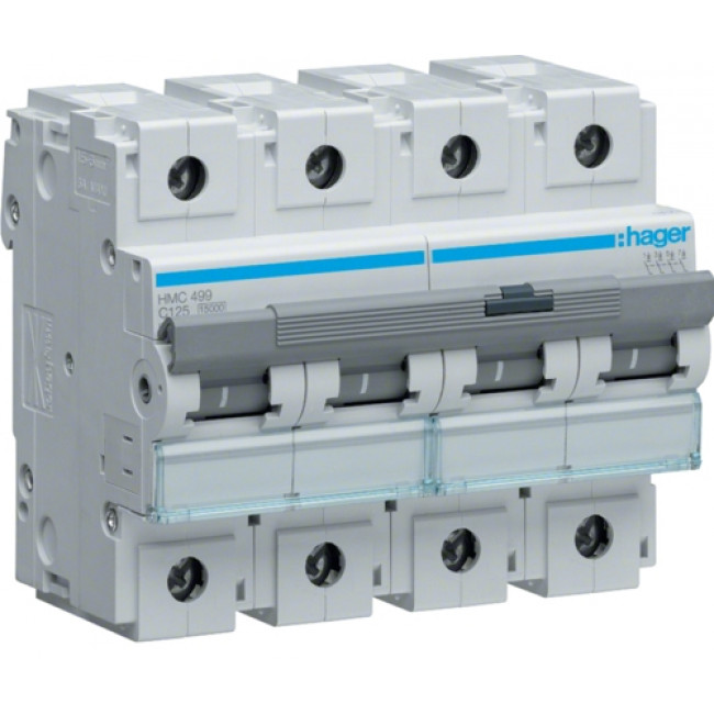 Αυτόματη Ασφάλεια 4P C 125A 15kA HMC499 HAGER