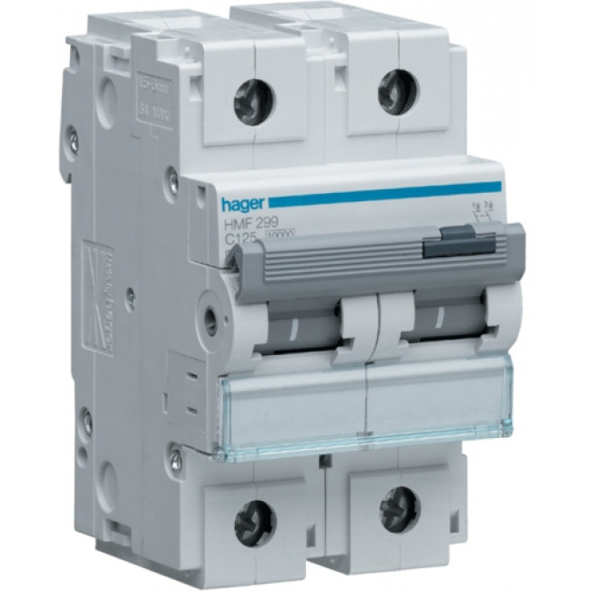 Αυτόματη Ασφάλεια 2P C 125A 10kA HMF299 HAGER