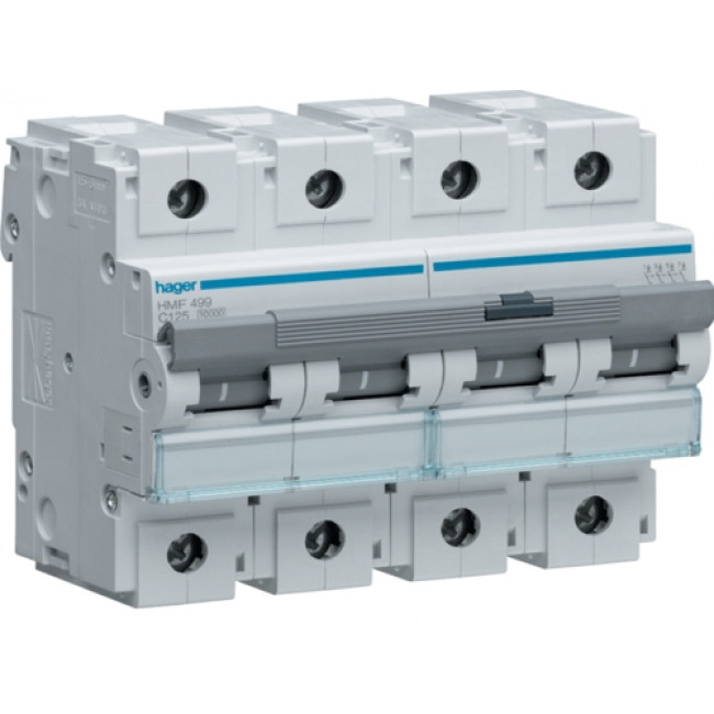 Αυτόματη Ασφάλεια 4P C 125A 10kA HMF499 HAGER