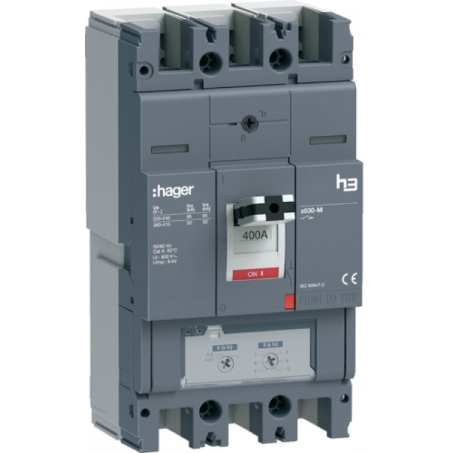 Αυτόματος Διακόπτης Ισχύος 3P 630A 50kΑ HMJ630DE HAGER
