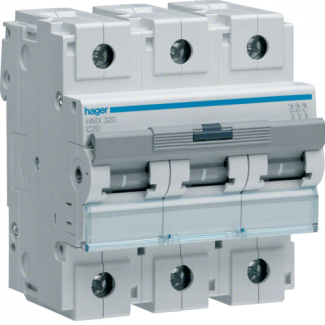 Αυτόματη Ασφάλεια 3P C 20A 50kA HMX320 HAGER