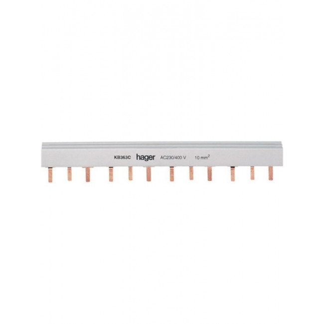 Μπάρα Γεφύρωσης Περονωτή 3P 63A 24 Συνδέσεις  KB363C HAGER