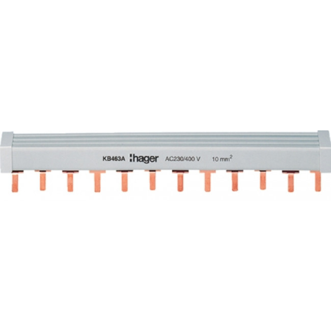 Μπάρα Γεφύρωσης Περονωτή 4P 80A 57 Συνδέσεις  KB480B HAGER