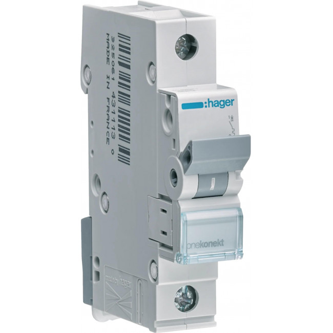 Αυτόματη Ασφάλεια 1P C 63A 6kA MCN163 HAGER