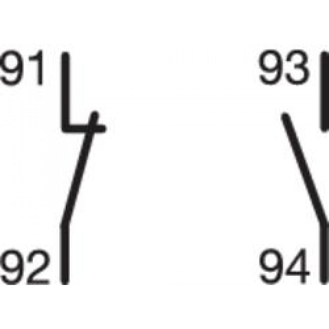 Βοηθητική Επαφή 1NO+1NC Ένδειξης Σφάλματος MZ202 HAGER
