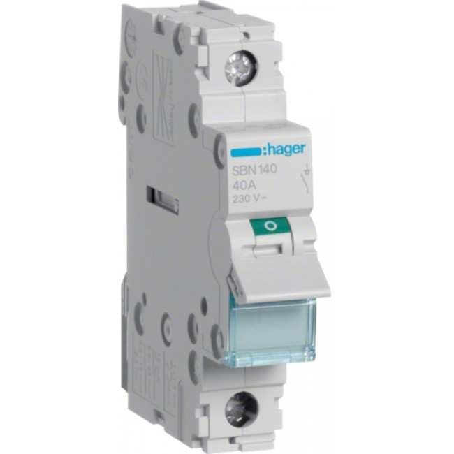 Διακόπτης Ράγας 1P 40Α SBN140 HAGER