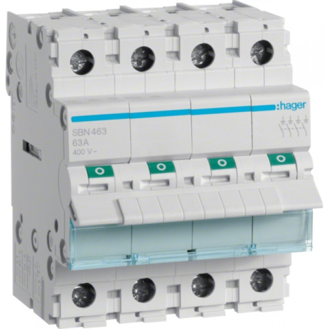 Διακόπτης Ράγας 4P 40Α SBN440 HAGER