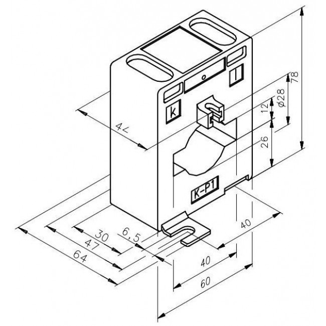 Μετασχηματιστής Έντασης 300/5Α SRI03005 HAGER