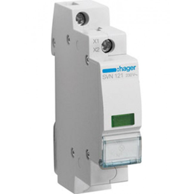 Ενδεικτική Λυχνία Ράγας Πράσινη 230V SVN121 HAGER