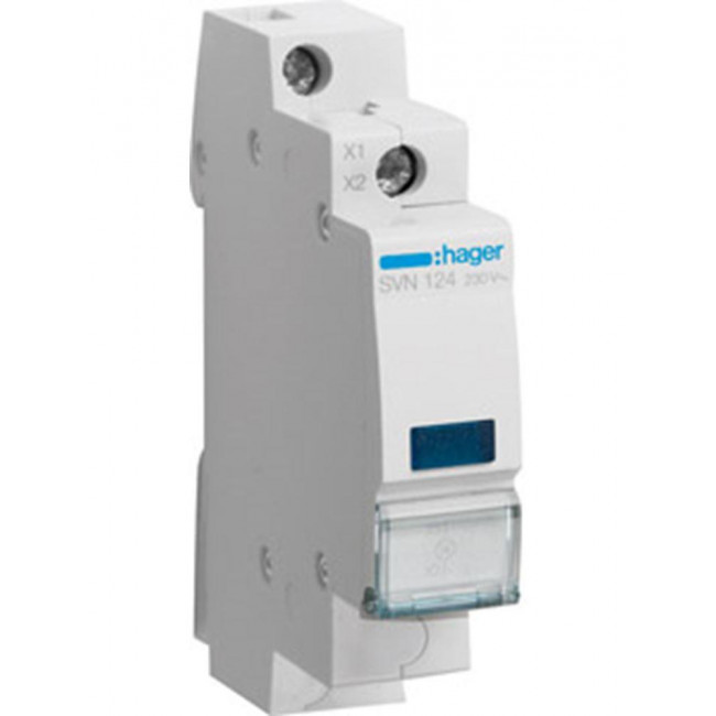 Ενδεικτική Λυχνία Ράγας Μπλέ 230V SVN124 HAGER
