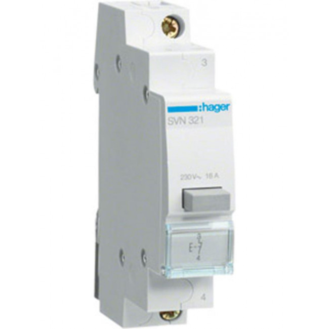 Μπουτόν Ράγας Απλής Πίεσης 1NC SVN321 HAGER