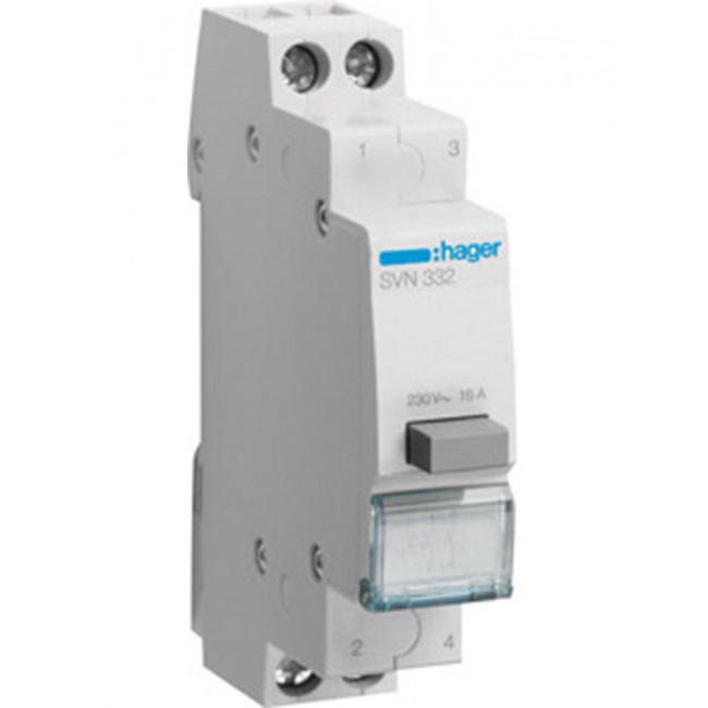 Μπουτόν Ράγας Διπλής Πίεσης 2NO SVN332 HAGER