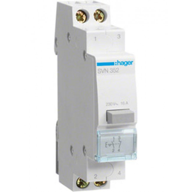 Μπουτόν Ράγας Διπλής Πίεσης 1NO+1NC SVN352 HAGER