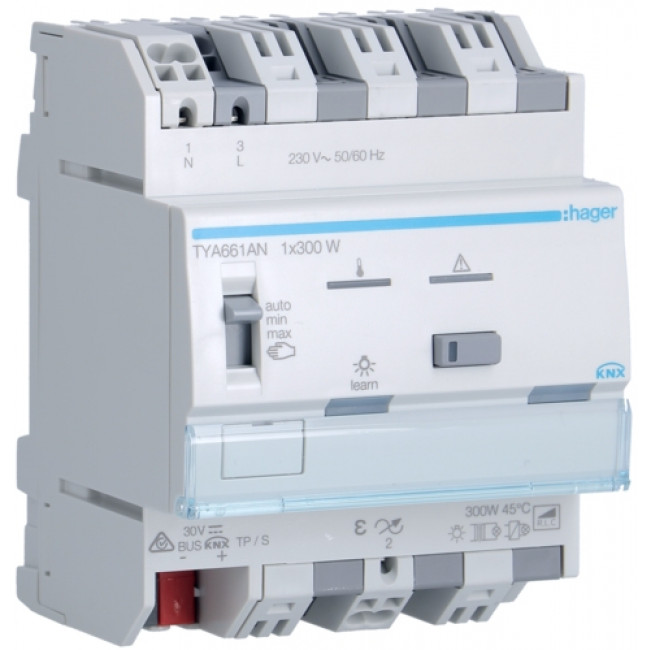Ενεργοποιητής Ράγας Dimming pro KNX 1 Εξόδου TYA661AN HAGER