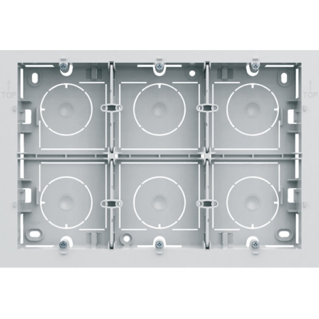 Κουτί Επίτοιχης Εγκατάστασης 16 Στοιχείων Σε 2 Σειρές Λευκό WXA686B HAGER