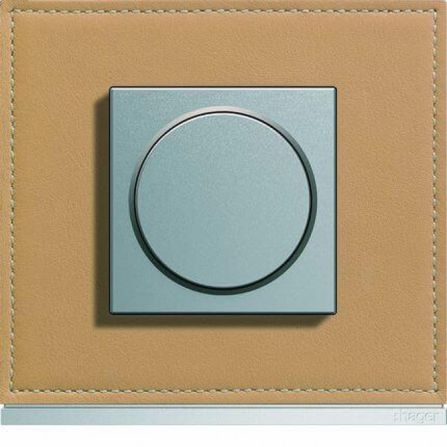 Μετώπη Περιστροφικού Dimmer 2 Στοιχείων Αλουμίνιο WXD062T HAGER