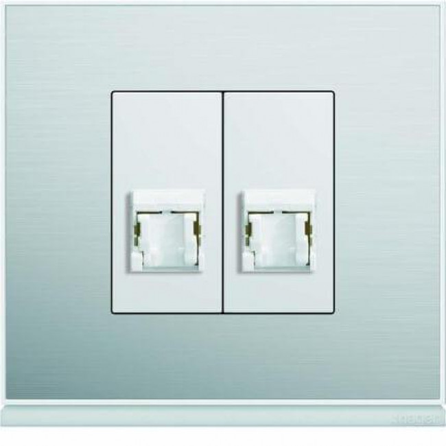 Μετώπη Πρίζας Δικτύου 1 Στοιχείου Λευκό WXD201B HAGER