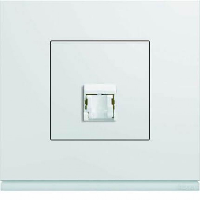 Μετώπη Πρίζας Δικτύου 1 Στοιχείου Λευκό WXD201B HAGER