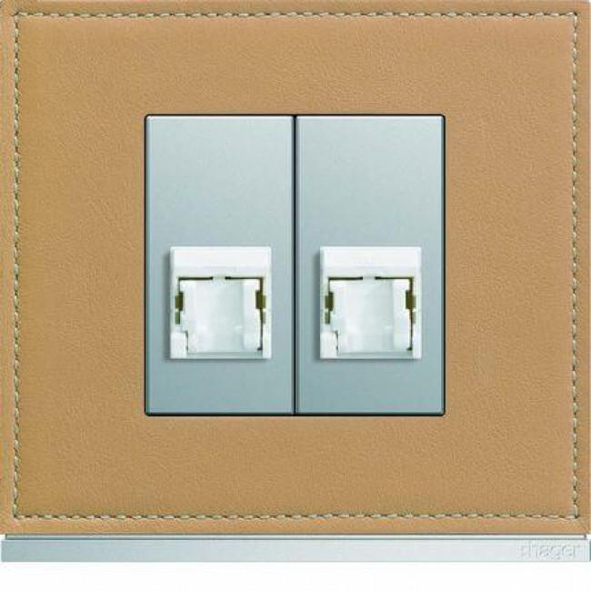 Μετώπη Πρίζας Δικτύου 1 Στοιχείου Αλουμίνιο WXD201T HAGER