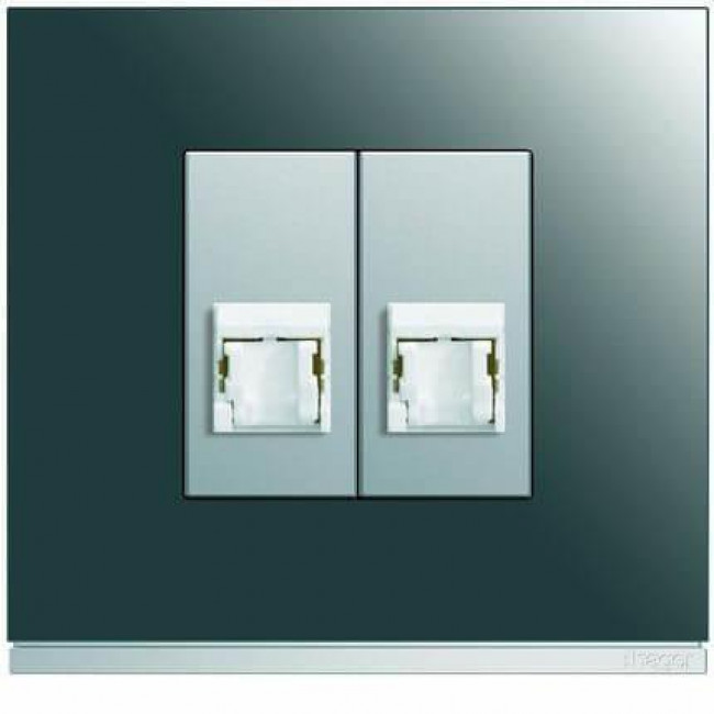 Μετώπη Πρίζας Δικτύου 1 Στοιχείου Αλουμίνιο WXD201T HAGER