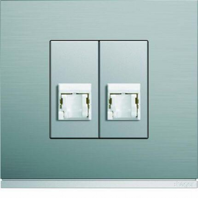 Μετώπη Πρίζας Δικτύου 1 Στοιχείου Αλουμίνιο WXD201T HAGER