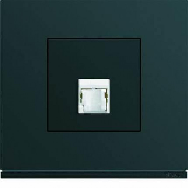 Μετώπη Πρίζας Δικτύου 2 Στοιχείων Μαύρο WXD202N HAGER