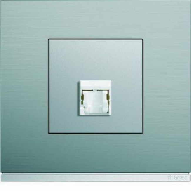 Μετώπη Πρίζας Δικτύου 2 Στοιχείων Αλουμίνιο WXD202T HAGER