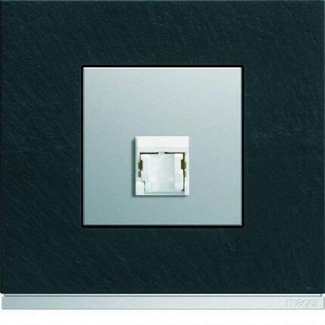 Μετώπη Πρίζας Δικτύου 2 Στοιχείων Αλουμίνιο WXD202T HAGER