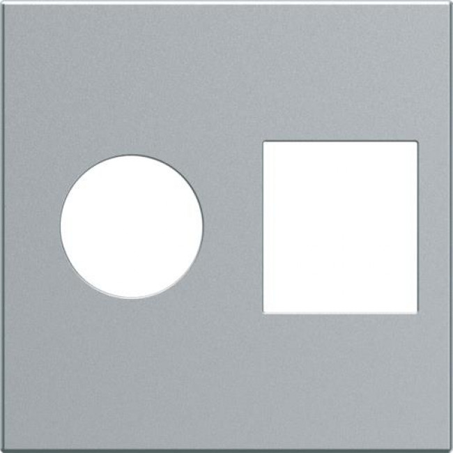 Μετώπη Πρίζας TV Και Δικτύου 2 Στοιχείων Αλουμίνιο WXD240T HAGER