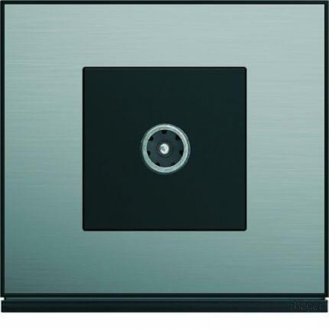 Μετώπη Πρίζας TV 2 Στοιχείων Μαύρο WXD251N HAGER