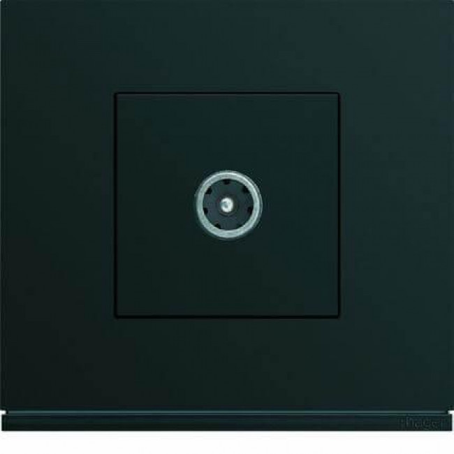 Μετώπη Πρίζας TV 2 Στοιχείων Μαύρο WXD251N HAGER