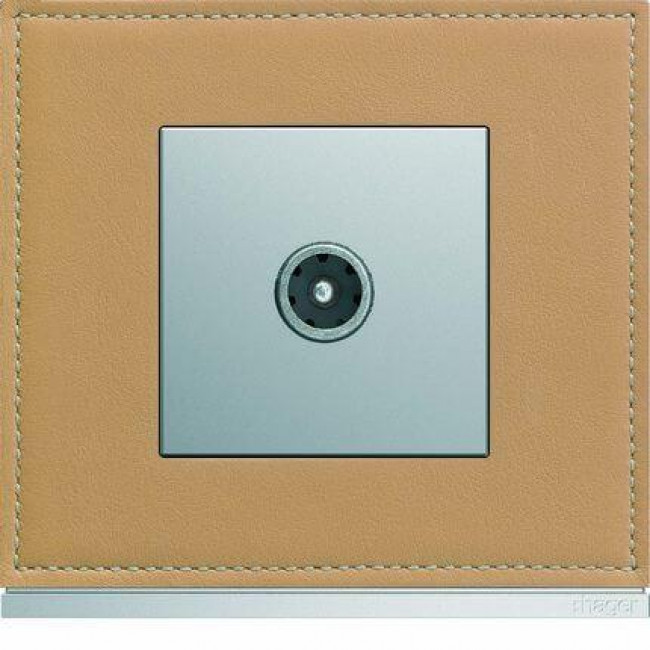 Μετώπη Πρίζας TV 2 Στοιχείων Αλουμίνιο WXD251T HAGER