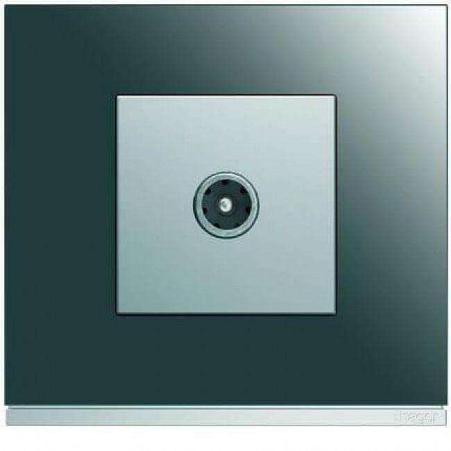 Μετώπη Πρίζας TV 2 Στοιχείων Αλουμίνιο WXD251T HAGER