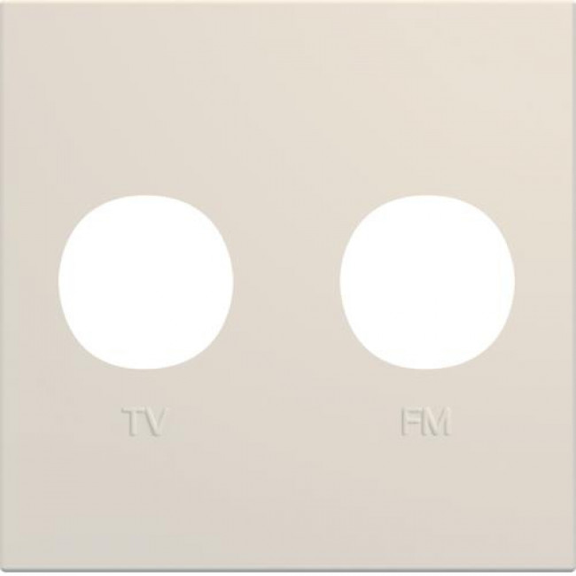 Μετώπη Πρίζας TV-RD 2 Στοιχείων Ιβουαρ WXD253D HAGER
