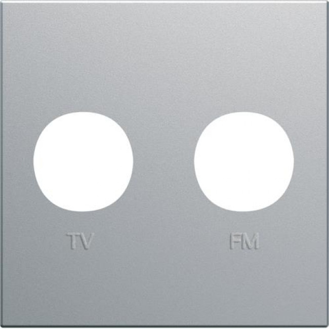 Μετώπη Πρίζας TV-RD 2 Στοιχείων Αλουμίνιο WXD253T HAGER