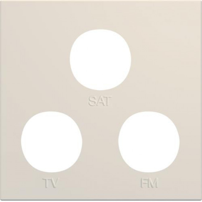 Μετώπη Πρίζας TV-RD-SAT 2 Στοιχείων Ιβουάρ WXD256D HAGER